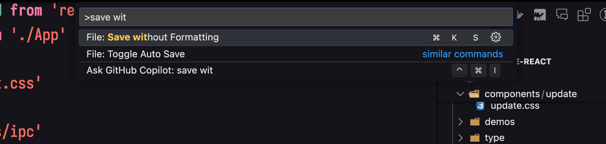 patches folder in vscode
